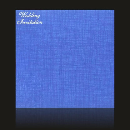 Blue Laser cut Invitation Card-KNK833BI