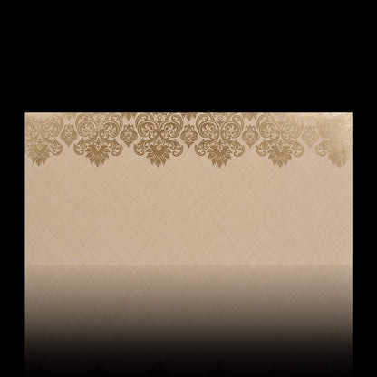 Classic Red Shading With Gold Foiling Blossom Theme Wedding Card - KNKZ02440