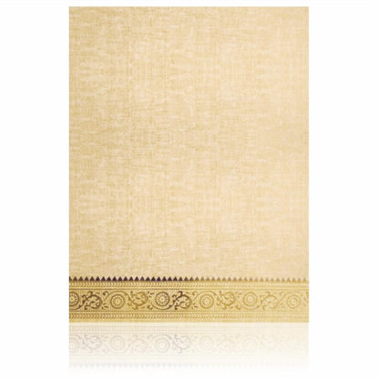 Brown Gold Premium Padded Card With Ganesha Sticker-KNPS9521N