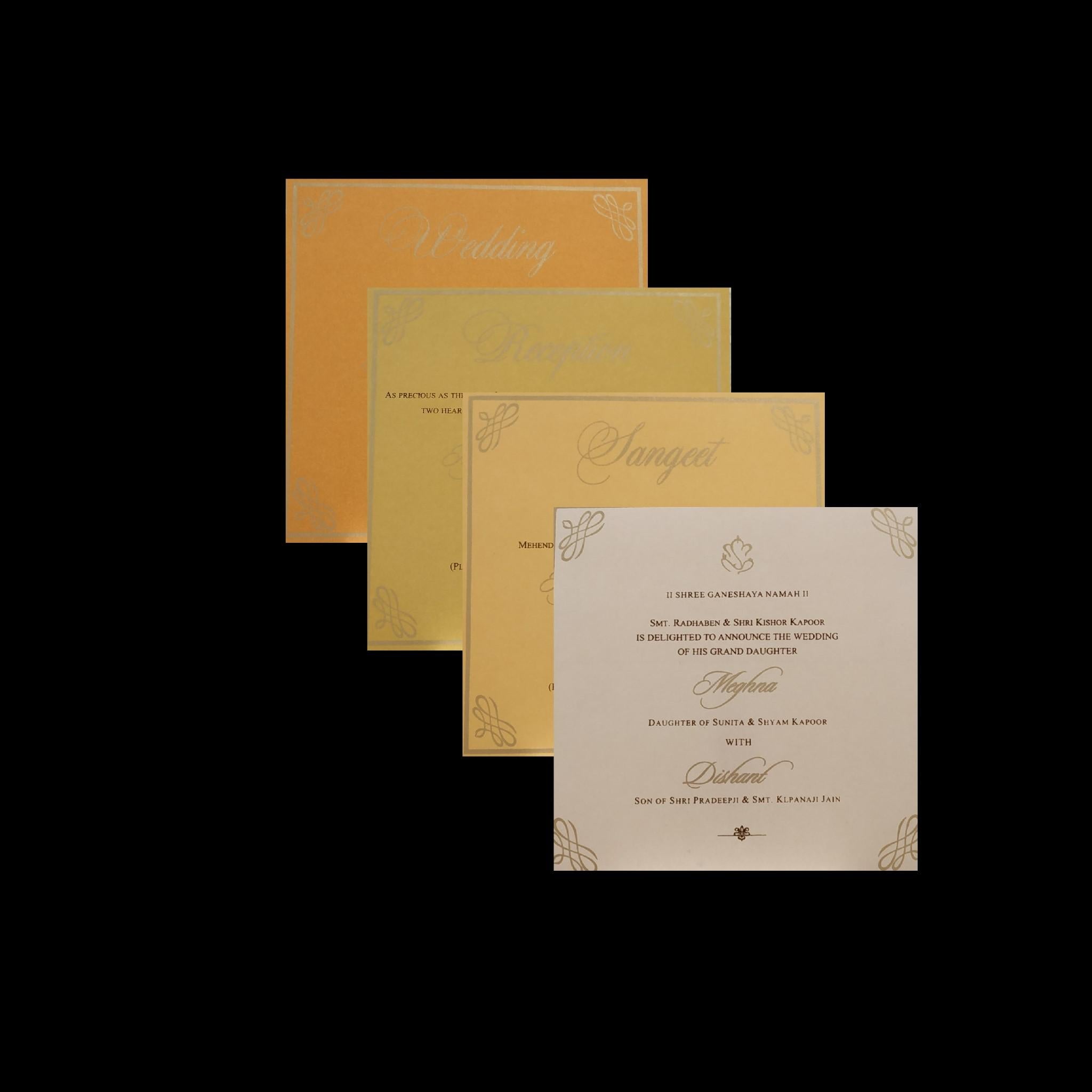 White Floral Grace Wedding Invitation-KPR06620
