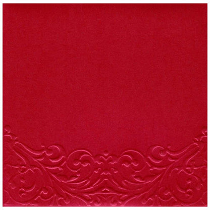 Unique Door Type Opening With Red Shading Laser Cut Wedding Card - KRM06310