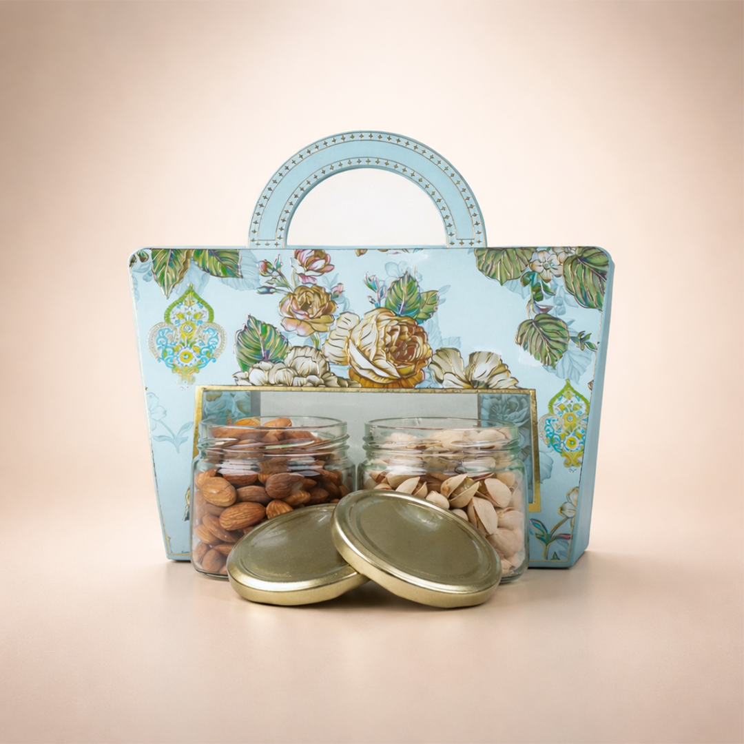 Blue Floral Return Gift Hamper-GNBT9414