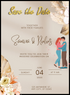 Green Golden Save The Date Invitation-AASTD033