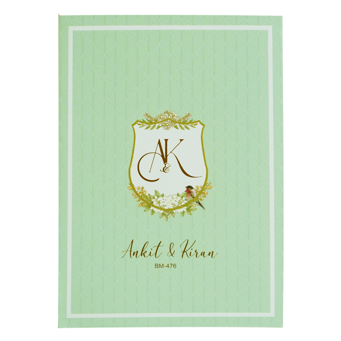 Green Tracing Sheet Wedding Invitation Card-King of Cards