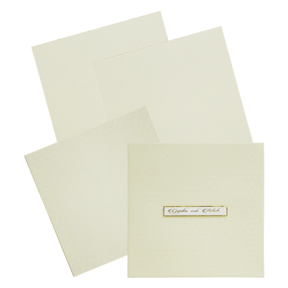 Corn Silk Yellow Padded invitation Card-King of Cards