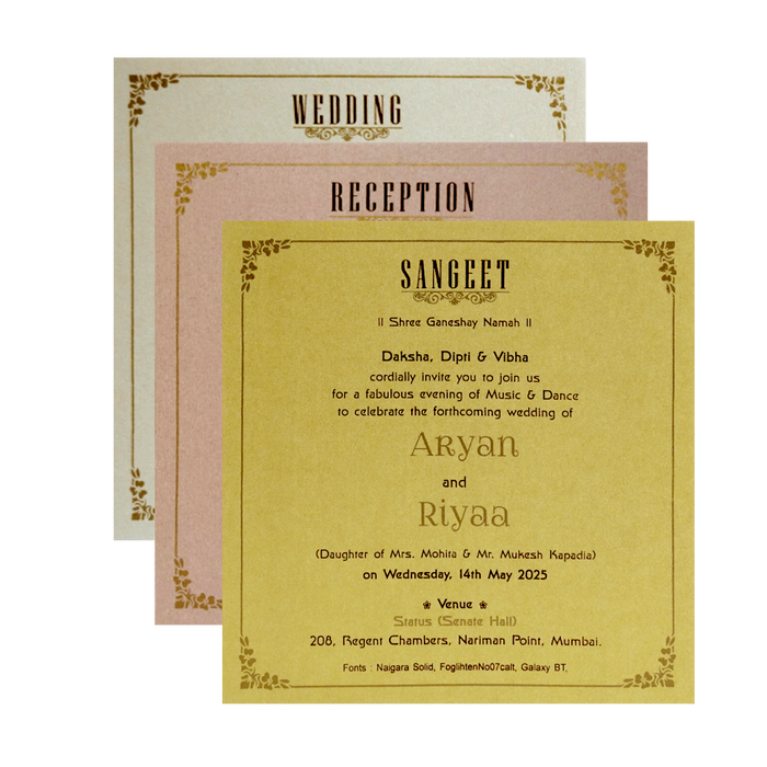 Pink Door Opening Invitation Card-King of Cards