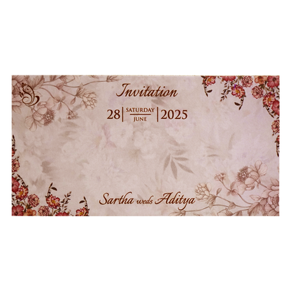 Light Dusty Pink Invitation Card-King of Cards