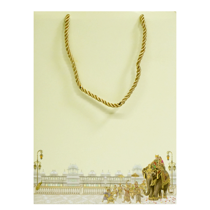 Cream Yellow Royal Wedding Box Card-King of Cards