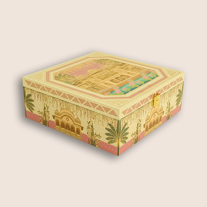 Pink Floral Palace Luxury Sweet Jar Box - KBX27016