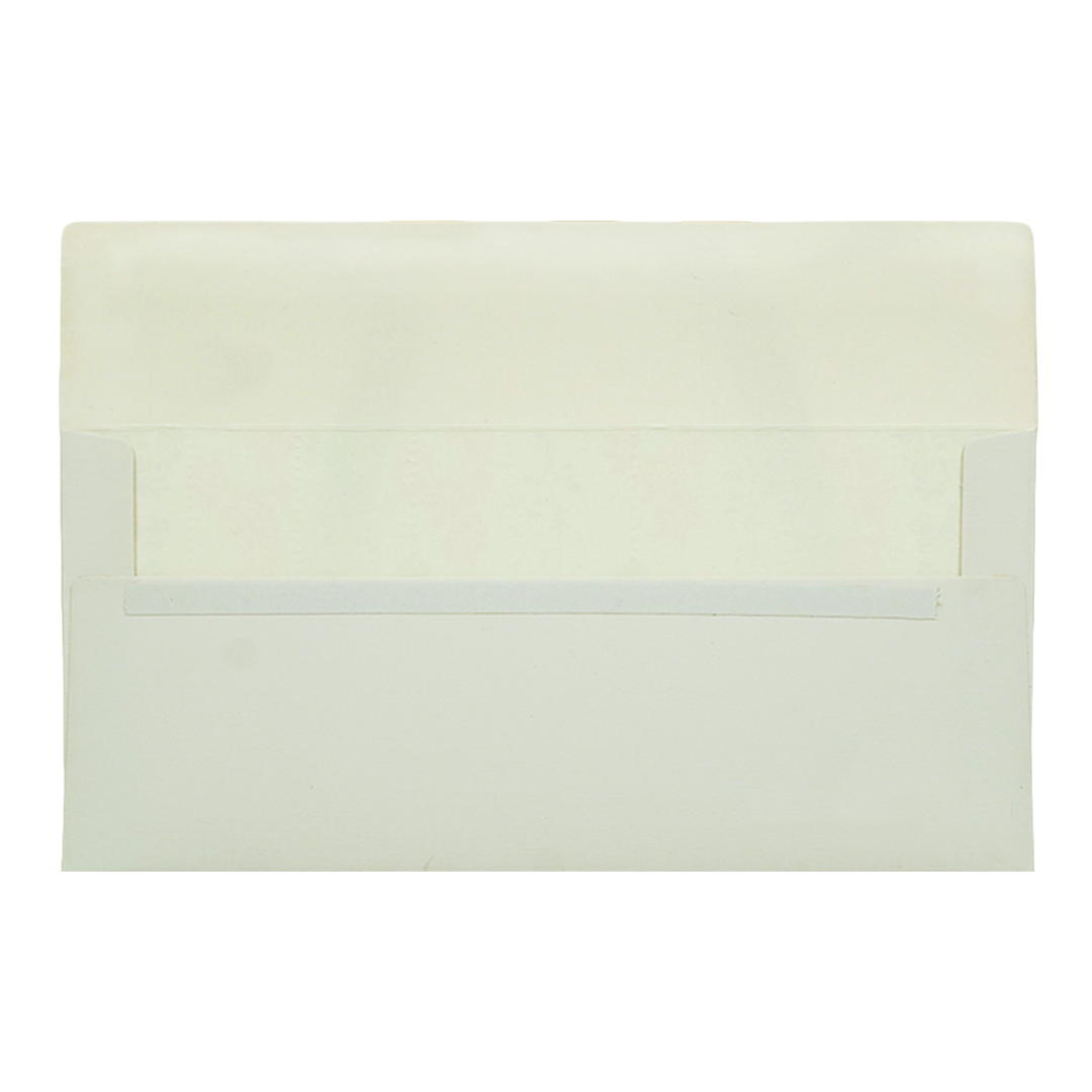 White Floral Textured Money Envelope - KRCE4560