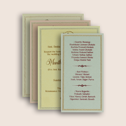 Lavender Embossed Floral Luxury Wedding Invitation Box - KSI33290