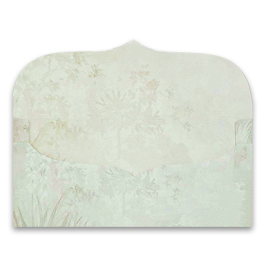 Green Floral Jharokha Money Envelope - KRCE7020