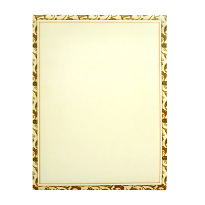 Cream Paisley Pattern Wedding Card-King of Cards