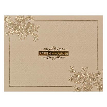 Pink Textured Floral Wedding Card-KSI64730