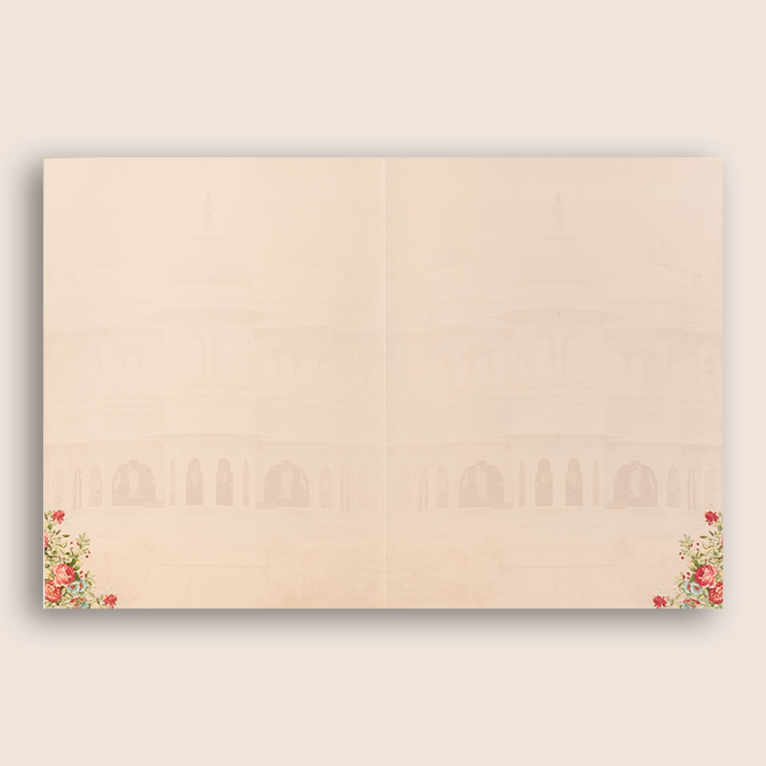 Pink Royal Bride Groom Box Invitation Card-KNKN6302