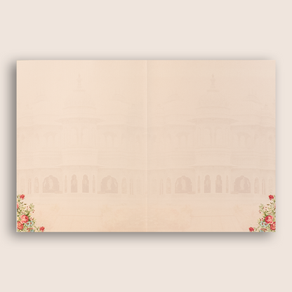 Pink Royal Bride Groom Box Invitation Card-KNKN6302