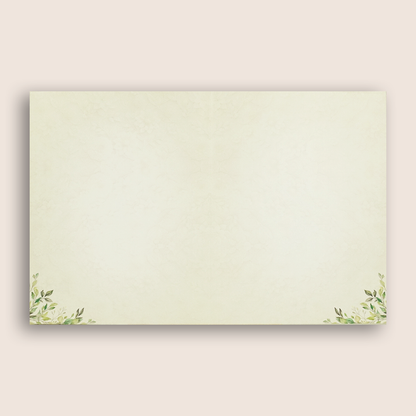 Grey Leaf Pattern Wedding Card - KNKC4093
