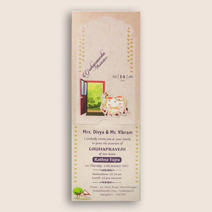 Pink House Warming Card - KNKRL117