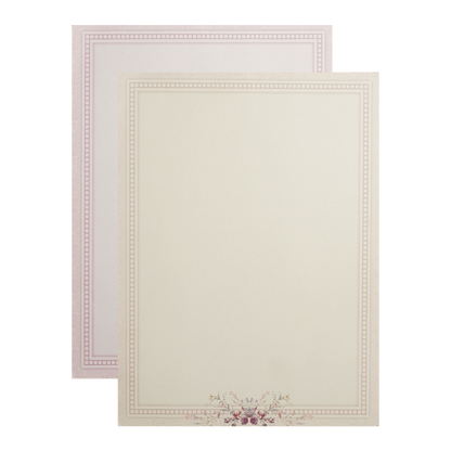 Lavender Floral Door Wedding Card-KNKC4082
