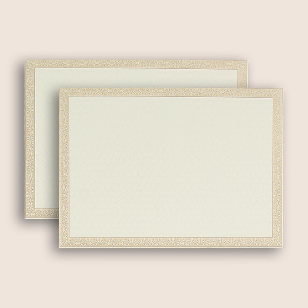 White Royal Baraat Door Style Wedding Card - KAA05420
