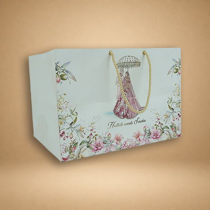 White Premium Bride Groom Luxury Invitation Box - KNLW202540