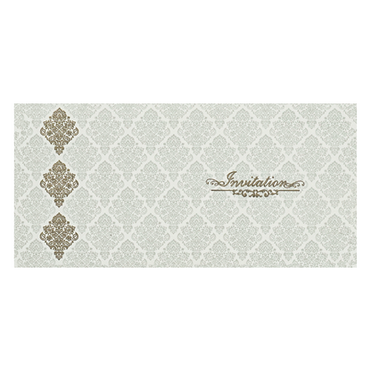 White Floral Wedding Card-KNKS6610