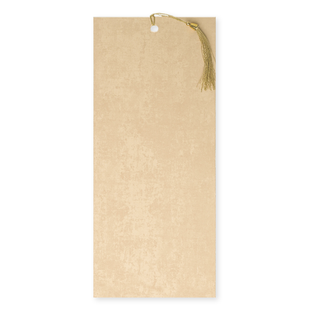 Sandal Single Sheet Wedding Card-KNPD1303