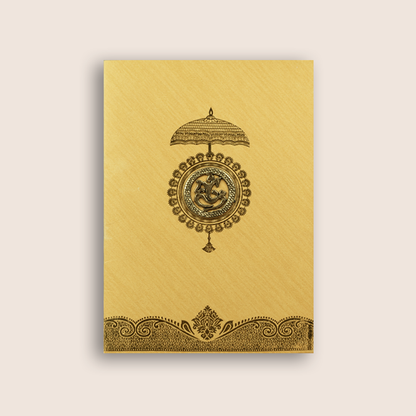 Gold Wedding Invitation Card-KNCM24GG