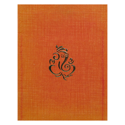 Orange Metallic Wedding InvitatioN-KNK50013