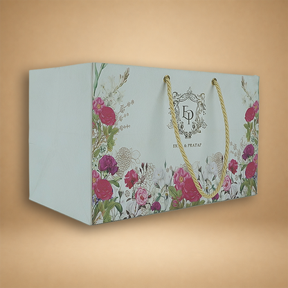White Premium Rose Floral Luxury Invitation Box - KNLW202536