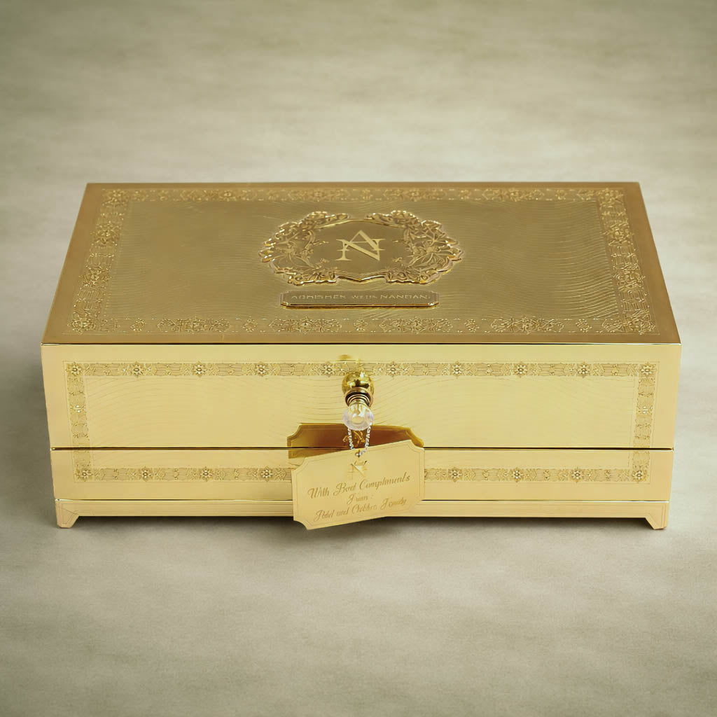 Gold Premium Luxury Invitataion Box-KNLW20243