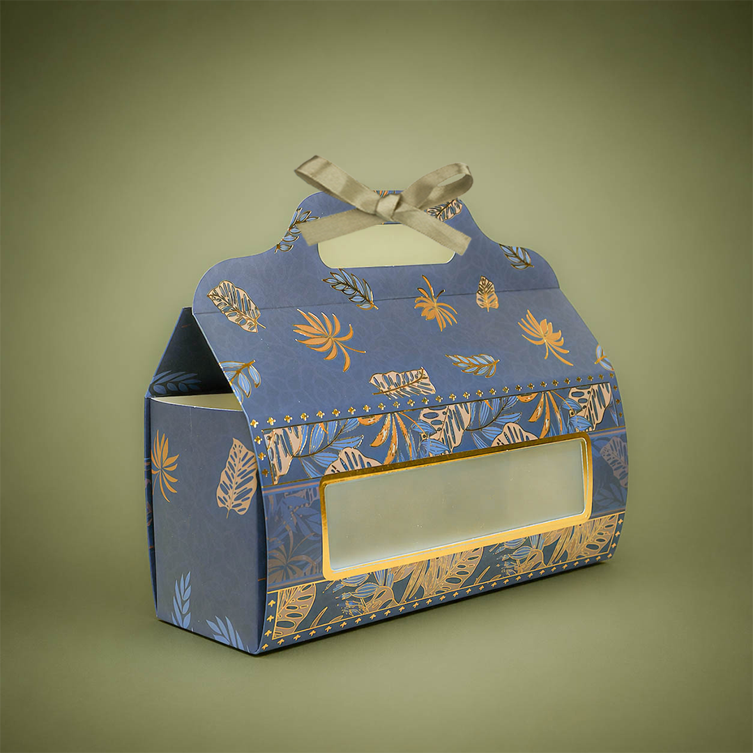 Elegant Navy Palm Return Gift Hamper-GNBT9506