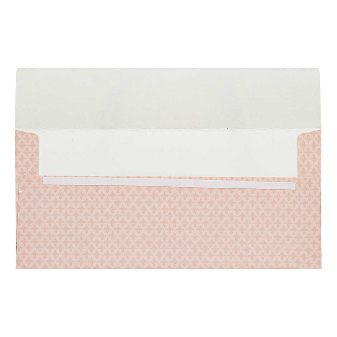 Peach Peacock Money Envelope - KRCE6110