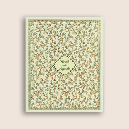 White Floral Premium Invitation Card - KAA05230