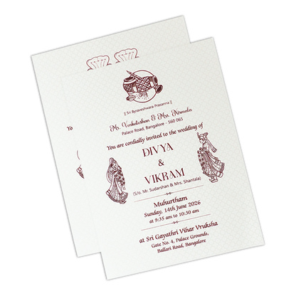 Green Embossed Procession Padded Wedding Card-KNMS9309