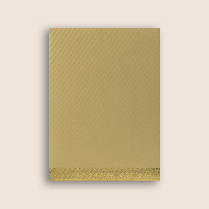 Gold Balaji Padmavathi Invitation Card-KNKTG022