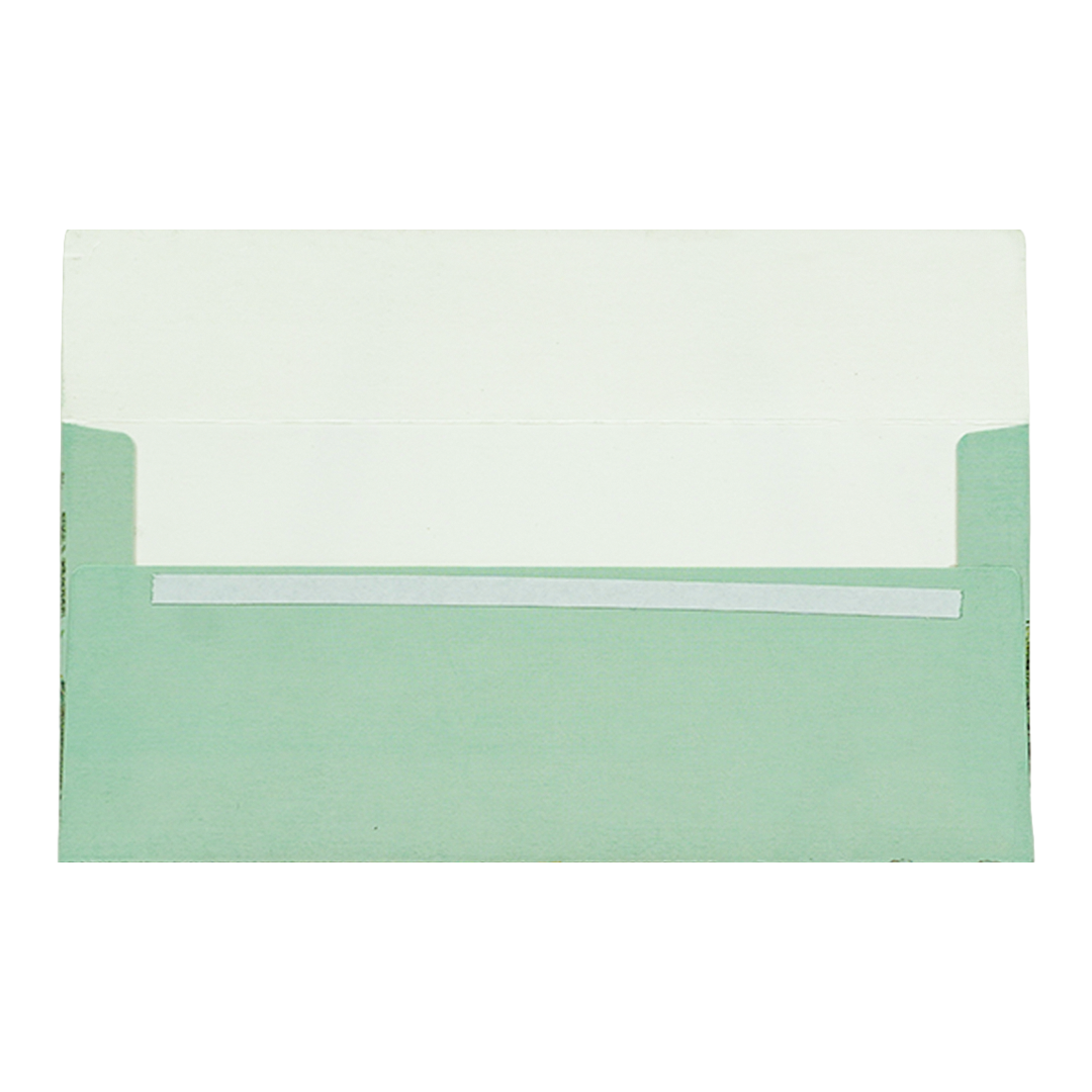 Green Tropical Jharokha Money Envelope - KRCE4820