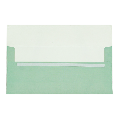 Green Tropical Jharokha Money Envelope - KRCE4820