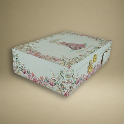 White Premium Bride Groom Luxury Invitation Box - KNLW202540