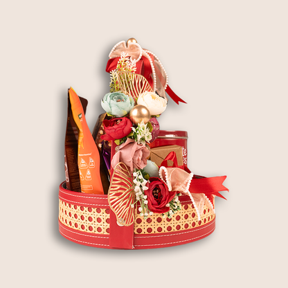 Red Premium Festive Gift Hamper Basket - KLGH0150
