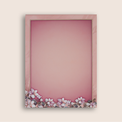 Pink Elegant Floral Wedding Card - KAA05130
