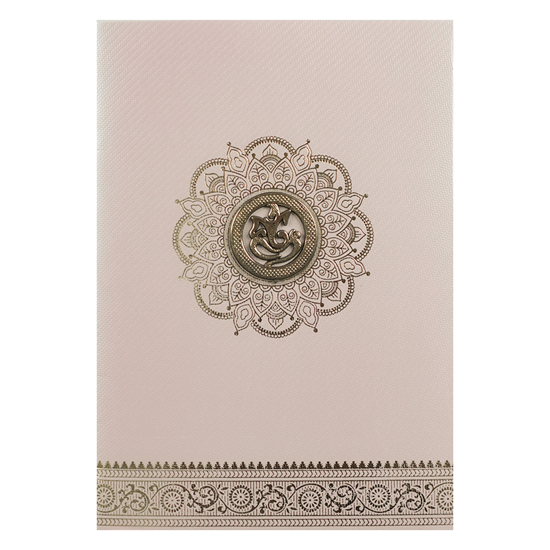Pink Simple Wedding Card-KNKTPL026