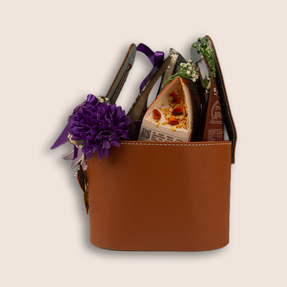 Brown Floral Delight Luxury Gift Hamper - KLGH0010