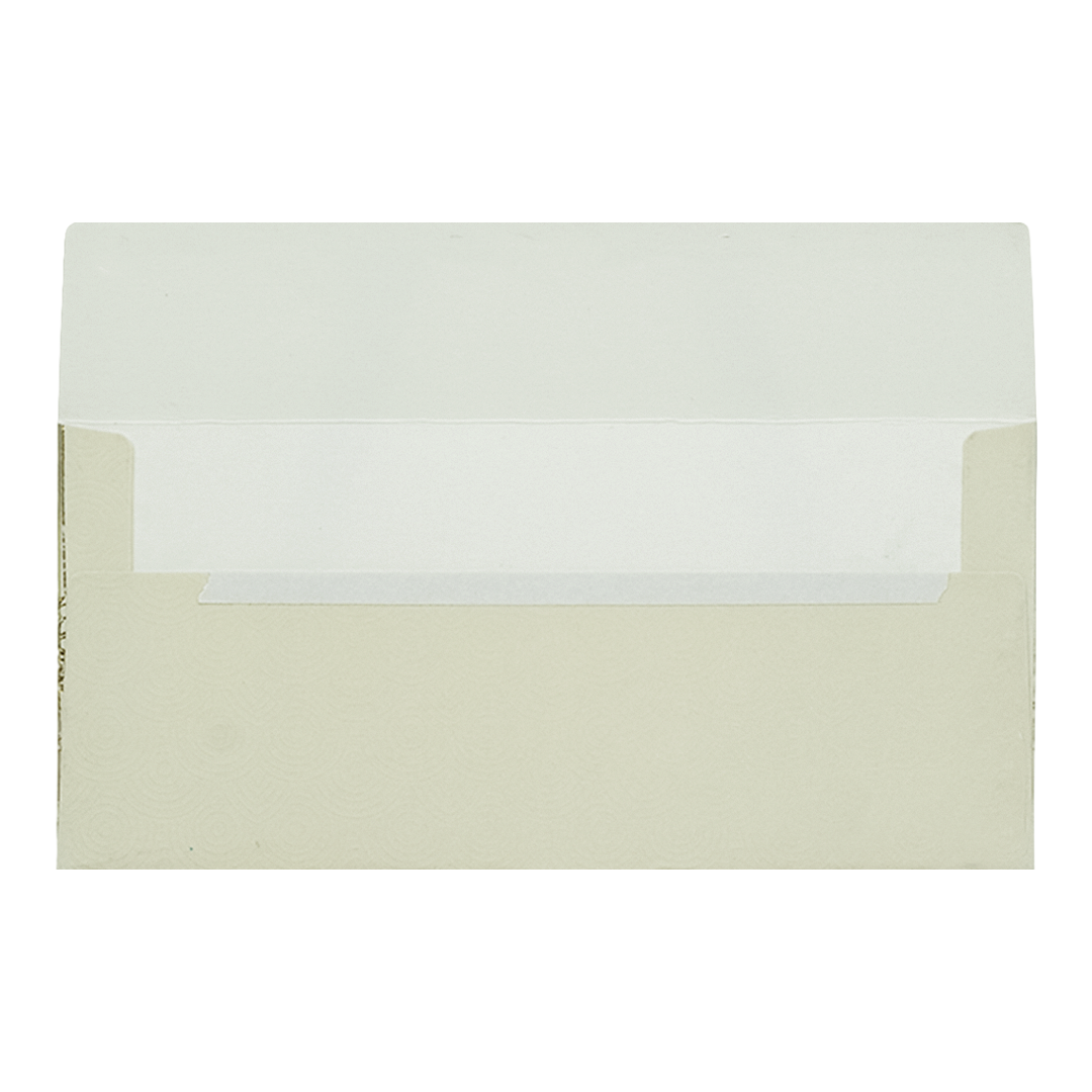 Cream Traditional Peacock Money Envelope - KRCE3700