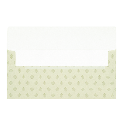 Cream Leaf Pattern Money Envelope - KRCE4100