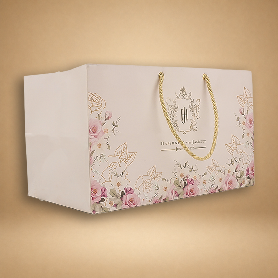 Pink Premium Rose Floral Luxury Invitation Box - KNLW202535