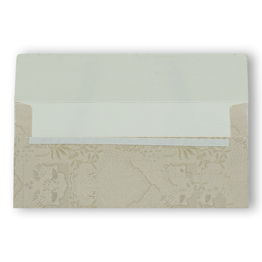 Cream Peacock Tree Money Envelope - KRCE5210