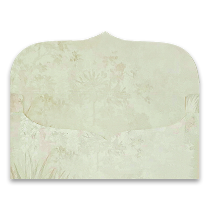Green Floral Jharokha Money Envelope - KRCE7020