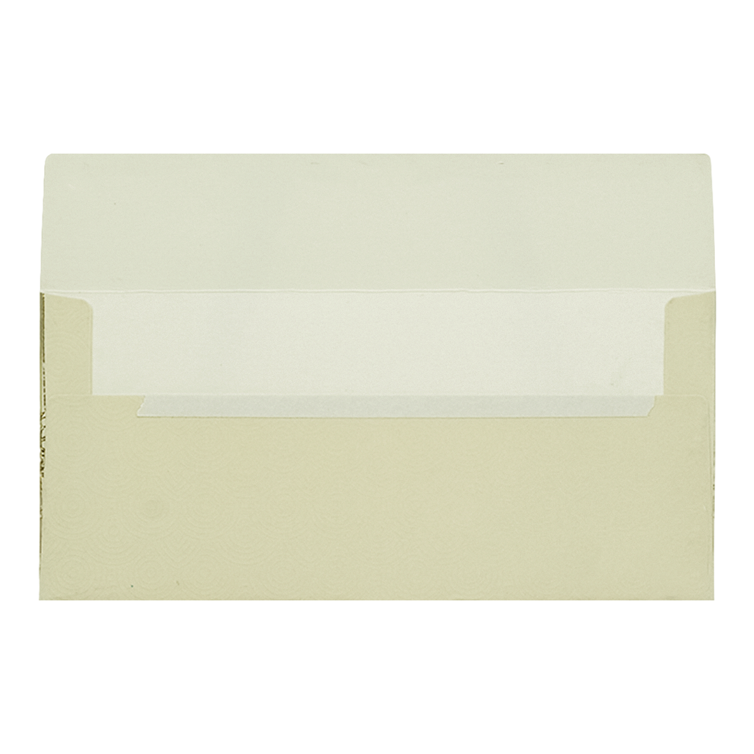 Cream Traditional Peacock Money Envelope - KRCE3700