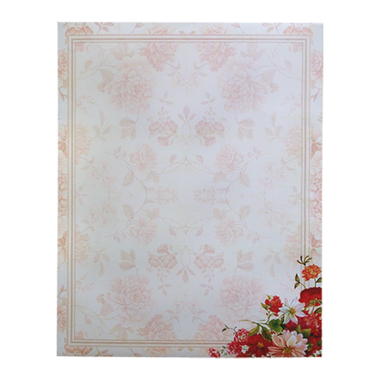 Multicolour Floral Open Door Offset Invitation In Jumbo Size-KNKJ1098-King of Cards